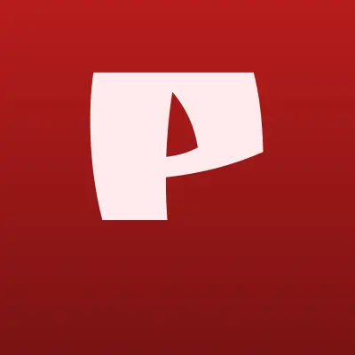 PickPoint, сеть постаматов и пунктов выдачи, лого-визитка